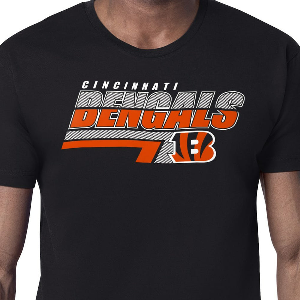Cincinnati Bengals Starter Logo Push Graphic T-Shirt - Black outlet