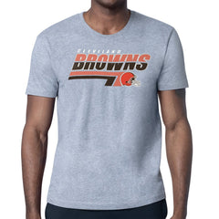 Cleveland Browns Starter Logo Push Graphic T-Shirt - Heather Gray on sale