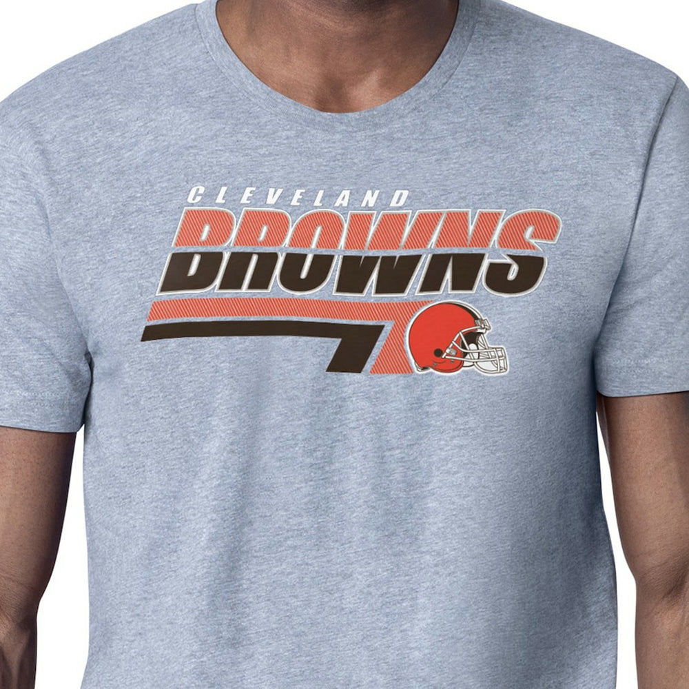 Cleveland Browns Starter Logo Push Graphic T-Shirt - Heather Gray on sale