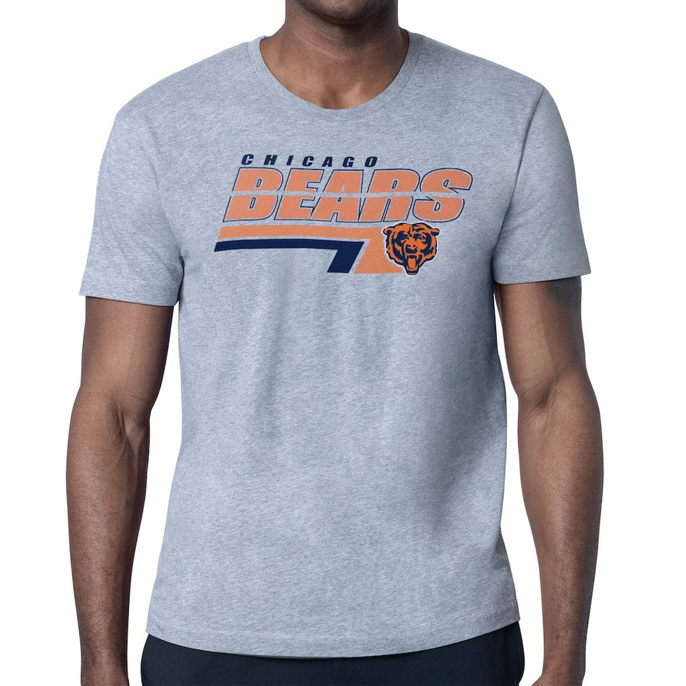 Chicago Bears Starter Logo Push Graphic T-Shirt - Heather Gray for sale