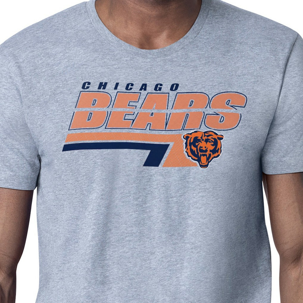 Chicago Bears Starter Logo Push Graphic T-Shirt - Heather Gray for sale