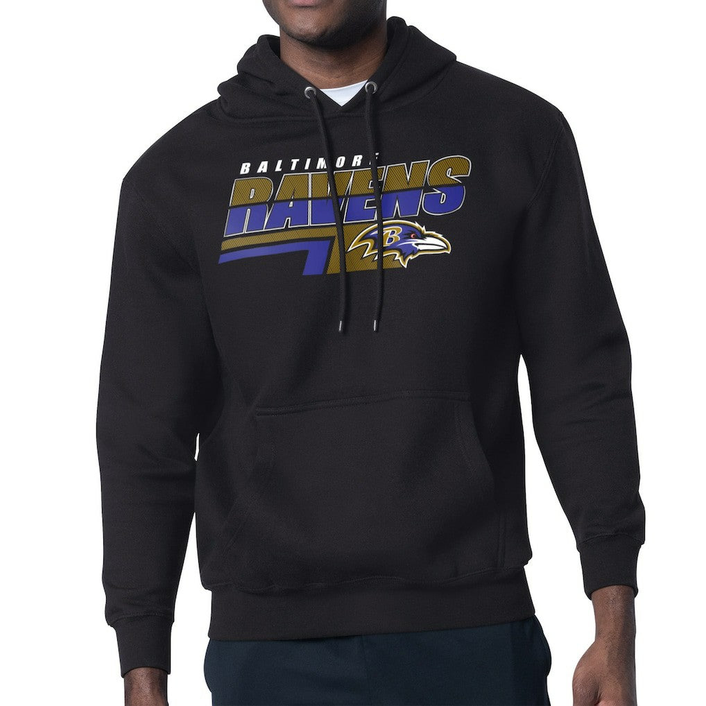 Baltimore Ravens Starter Logo Push Graphic Hoodie - Black for sale