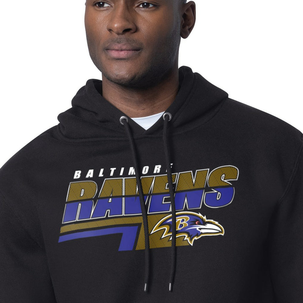 Baltimore Ravens Starter Logo Push Graphic Hoodie - Black for sale