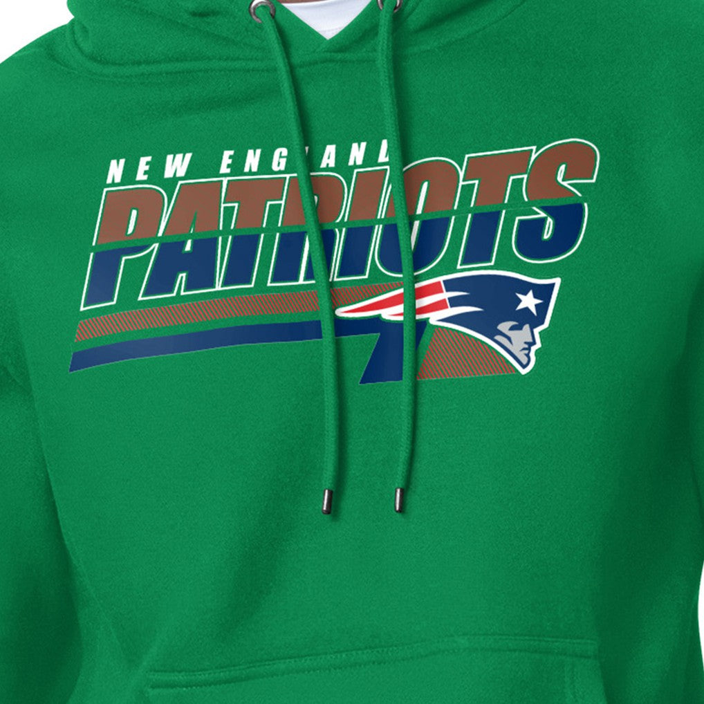 New England Patriots Starter Logo Push Graphic Hoodie - Kelly Green for sale