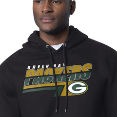 Green Bay Packers Starter Logo Push Graphic Hoodie - Black outlet