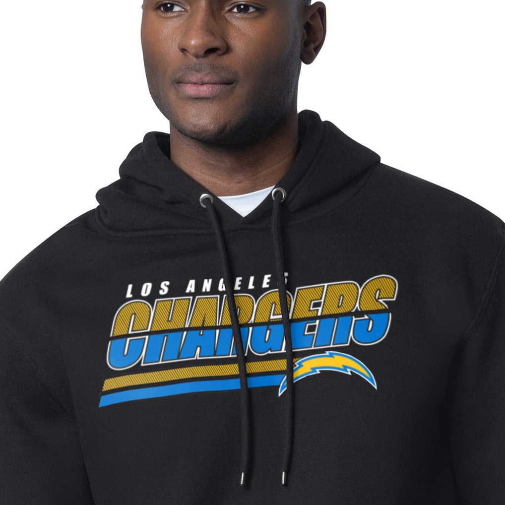 Los Angeles Chargers Starter Logo Push Graphic Hoodie - Black on sale