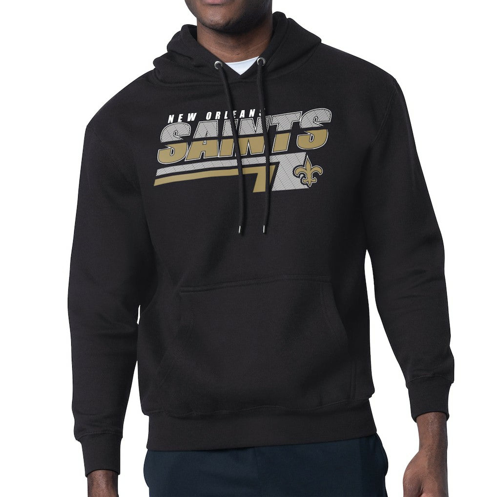 New Orleans Saints Starter Logo Push Graphic Hoodie - Black outlet