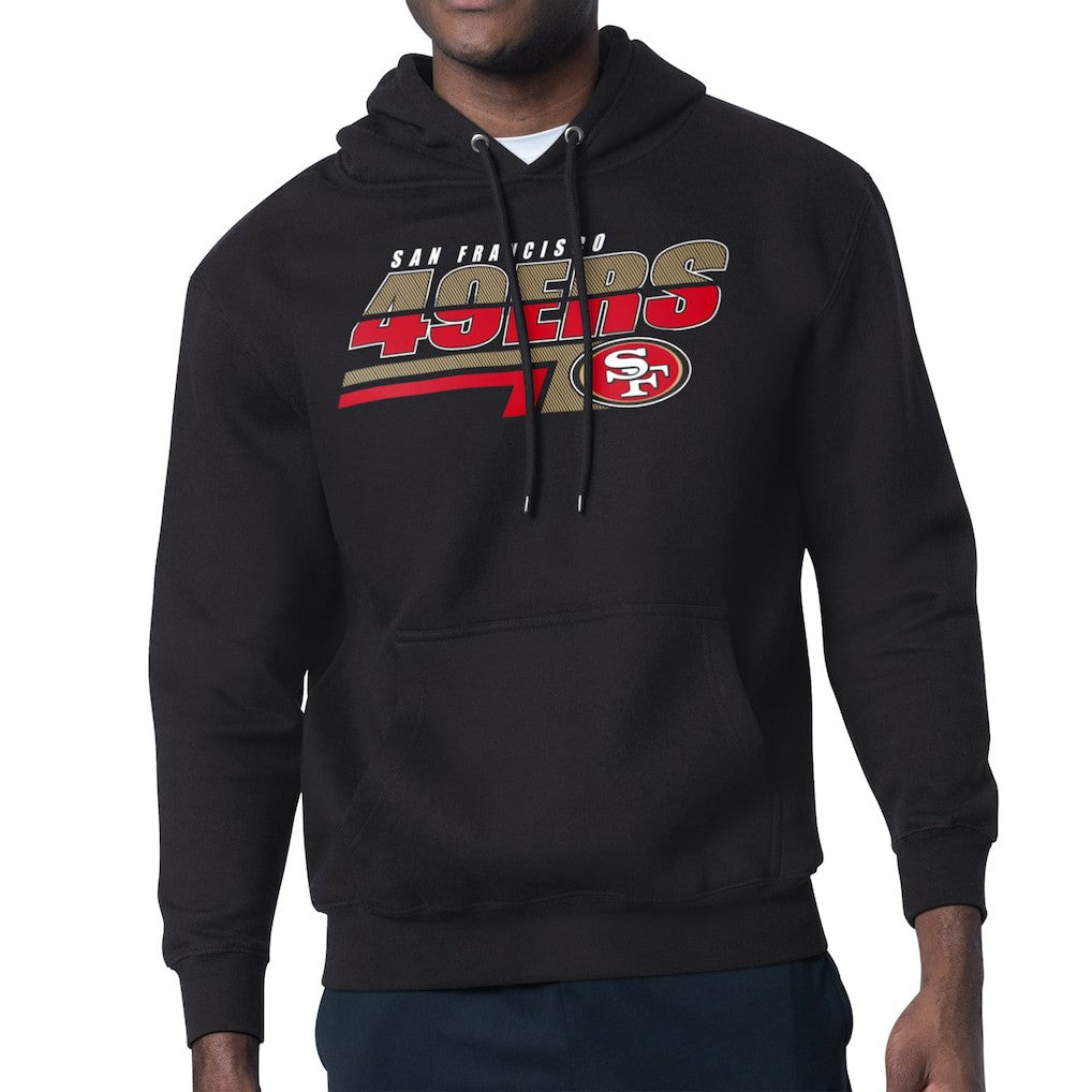 San Francisco 49ers Starter Logo Push Graphic Hoodie - Black outlet
