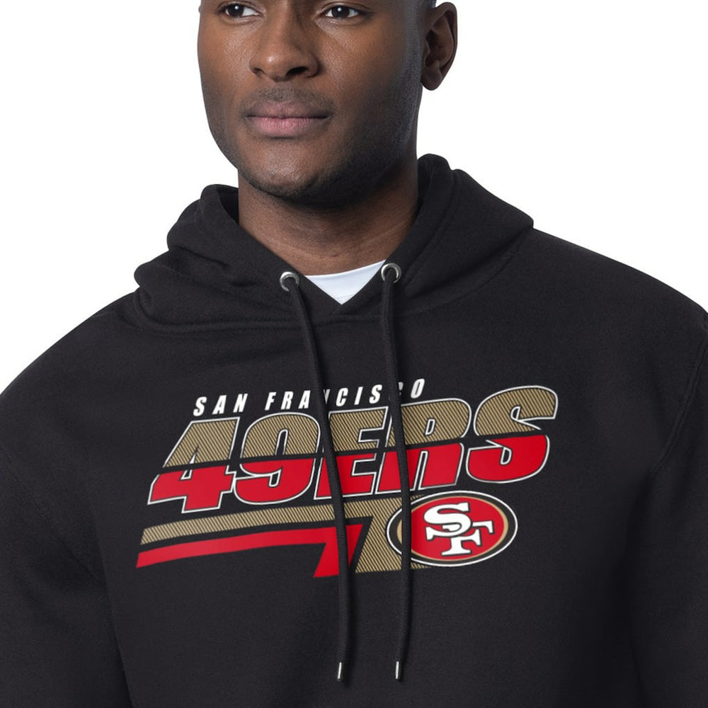 San Francisco 49ers Starter Logo Push Graphic Hoodie - Black outlet