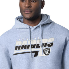 Las Vegas Raiders Starter Logo Push Graphic Hoodie - Heather Gray for sale