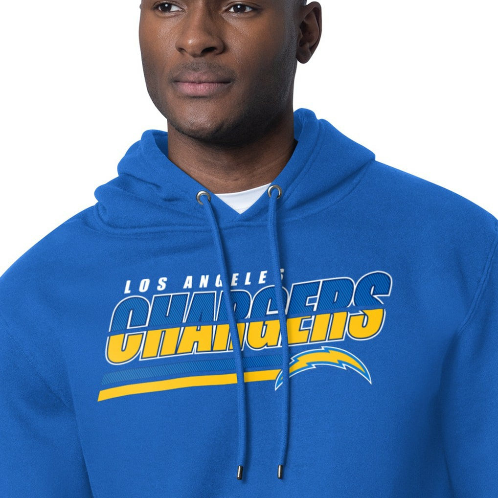 Los Angeles Chargers Starter Logo Push Graphic Hoodie - Royal cheap