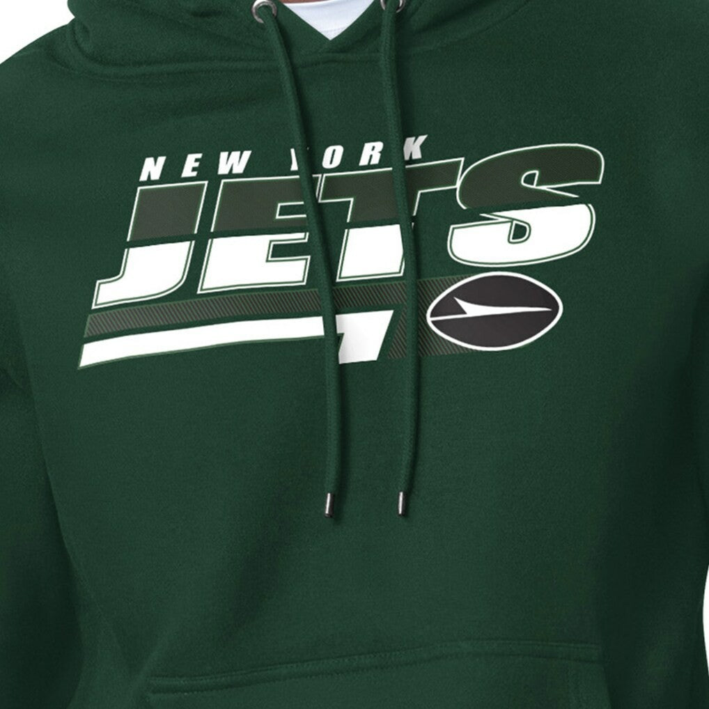 New York Jets Starter Logo Push Graphic Hoodie - Green cheap