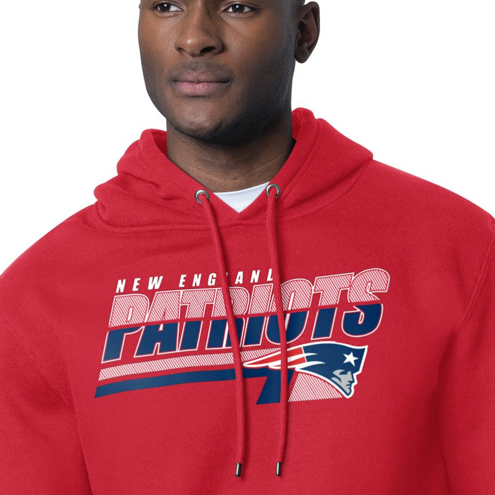 New England Patriots Starter Logo Push Graphic Hoodie - Red cheap