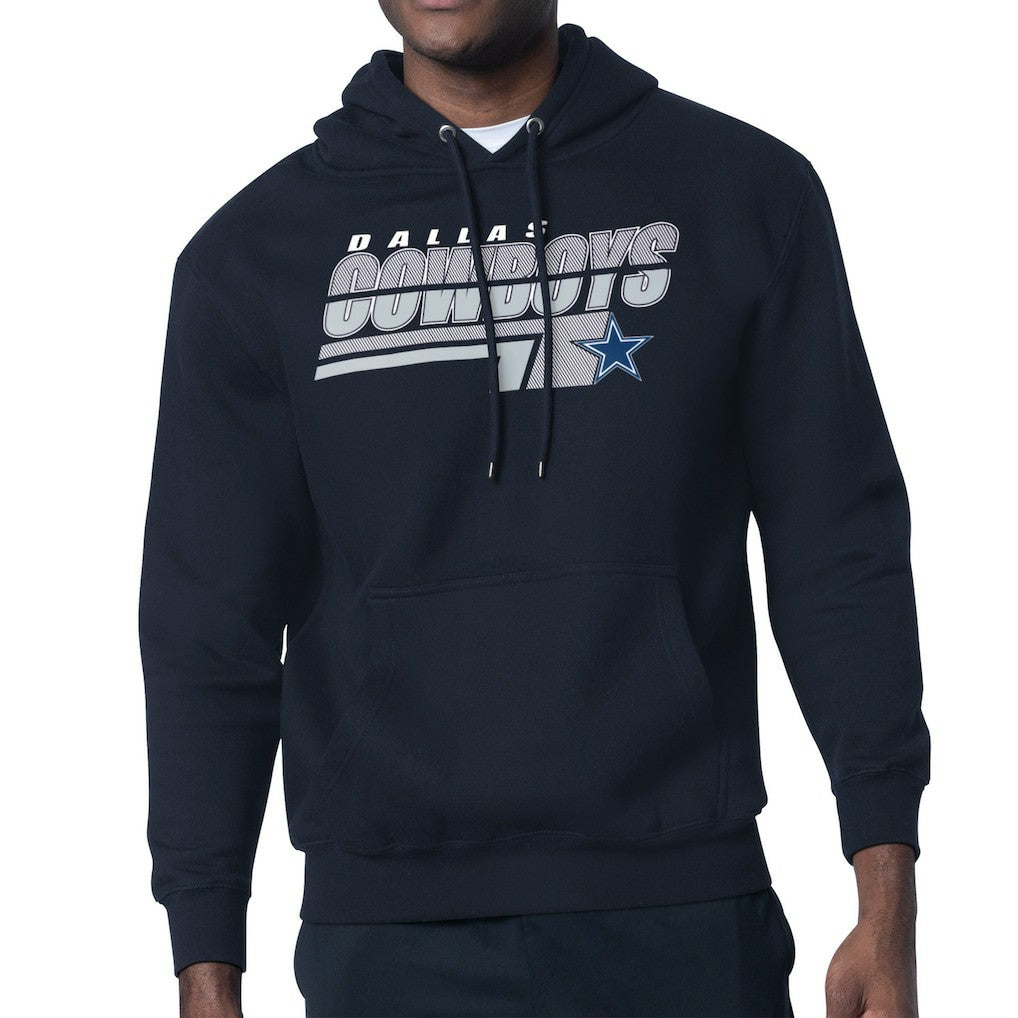 Dallas Cowboys Starter Logo Push Graphic Hoodie - Navy cheap