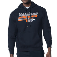 Denver Broncos Starter Logo Push Graphic Hoodie - Navy on sale