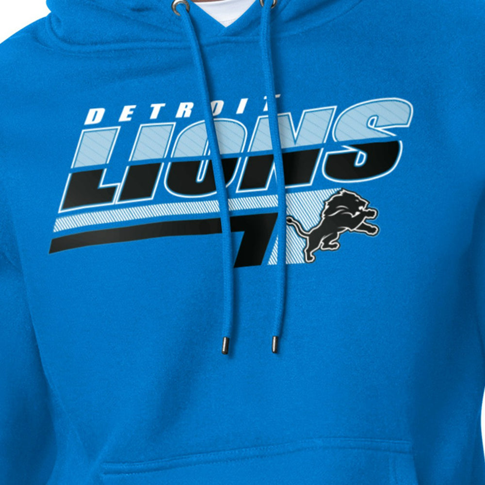 Detroit Lions Starter Logo Push Graphic Hoodie - Blue cheap
