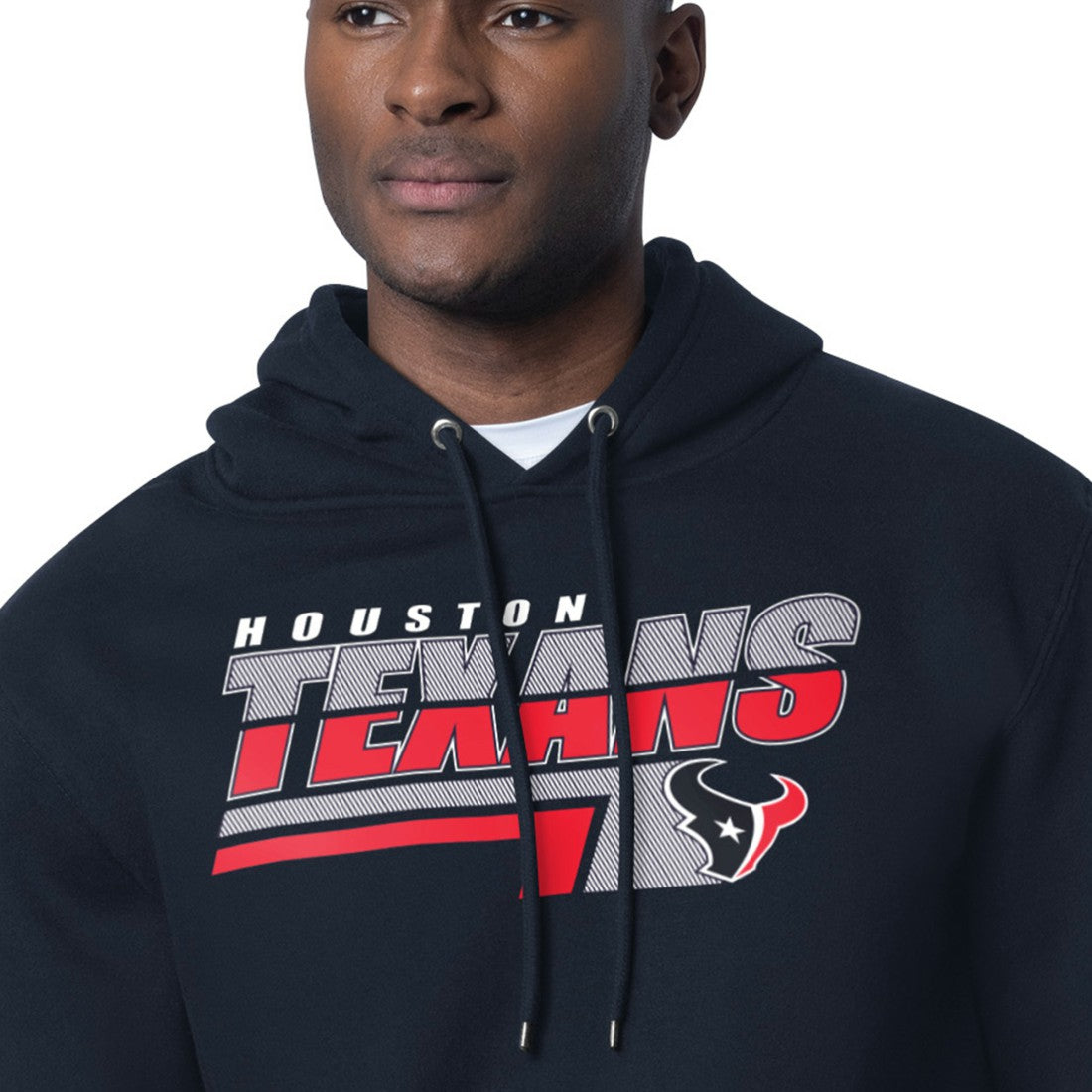 Houston Texans Starter Logo Push Graphic Hoodie - Navy discount
