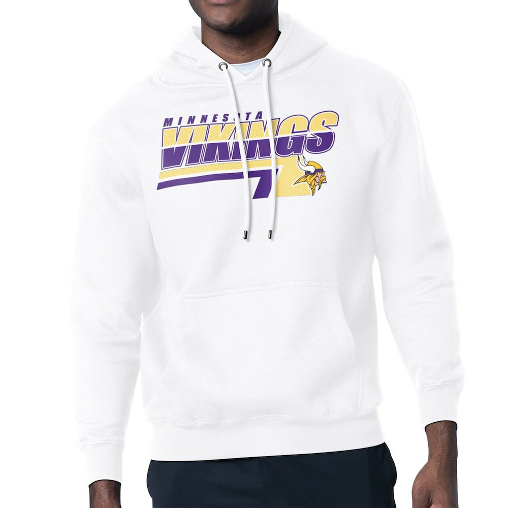 Minnesota Vikings Starter Logo Push Graphic Hoodie - White cheap