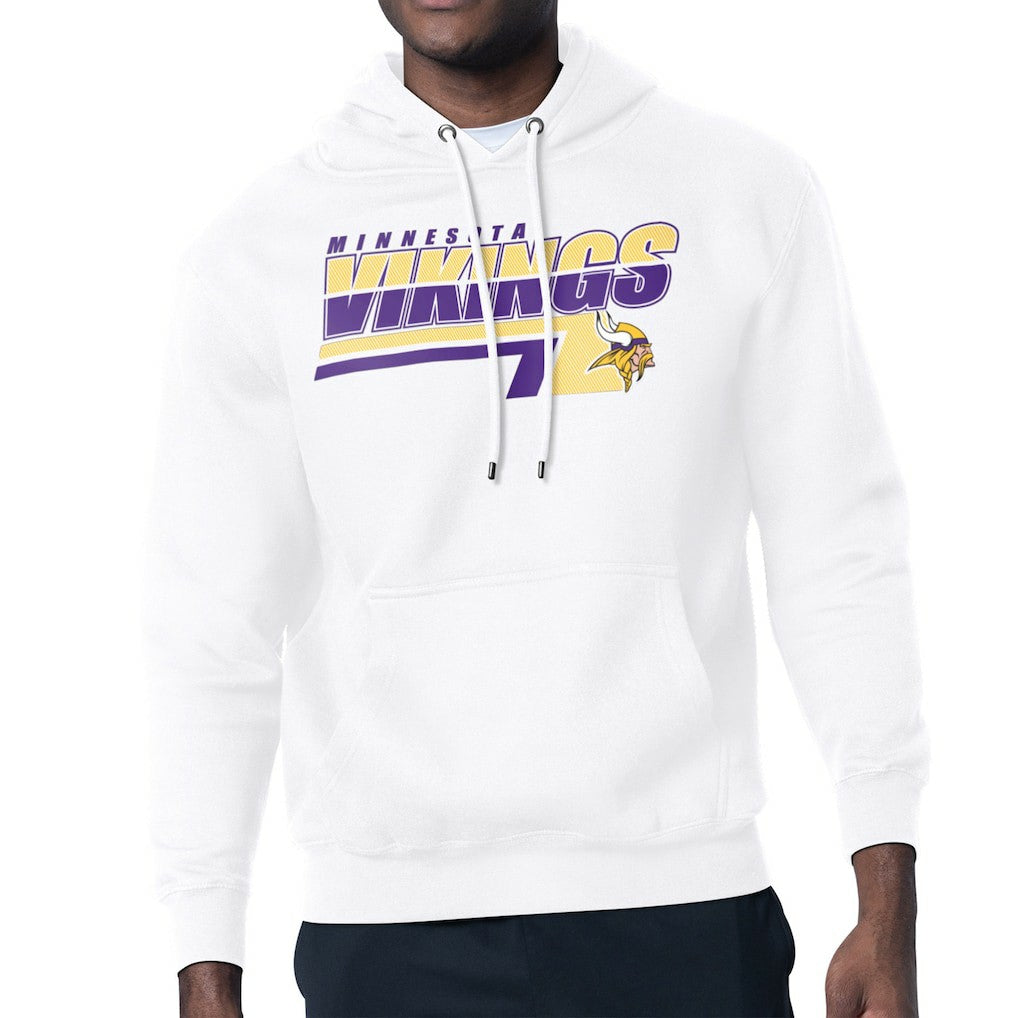 Minnesota Vikings Starter Logo Push Graphic Hoodie - White cheap