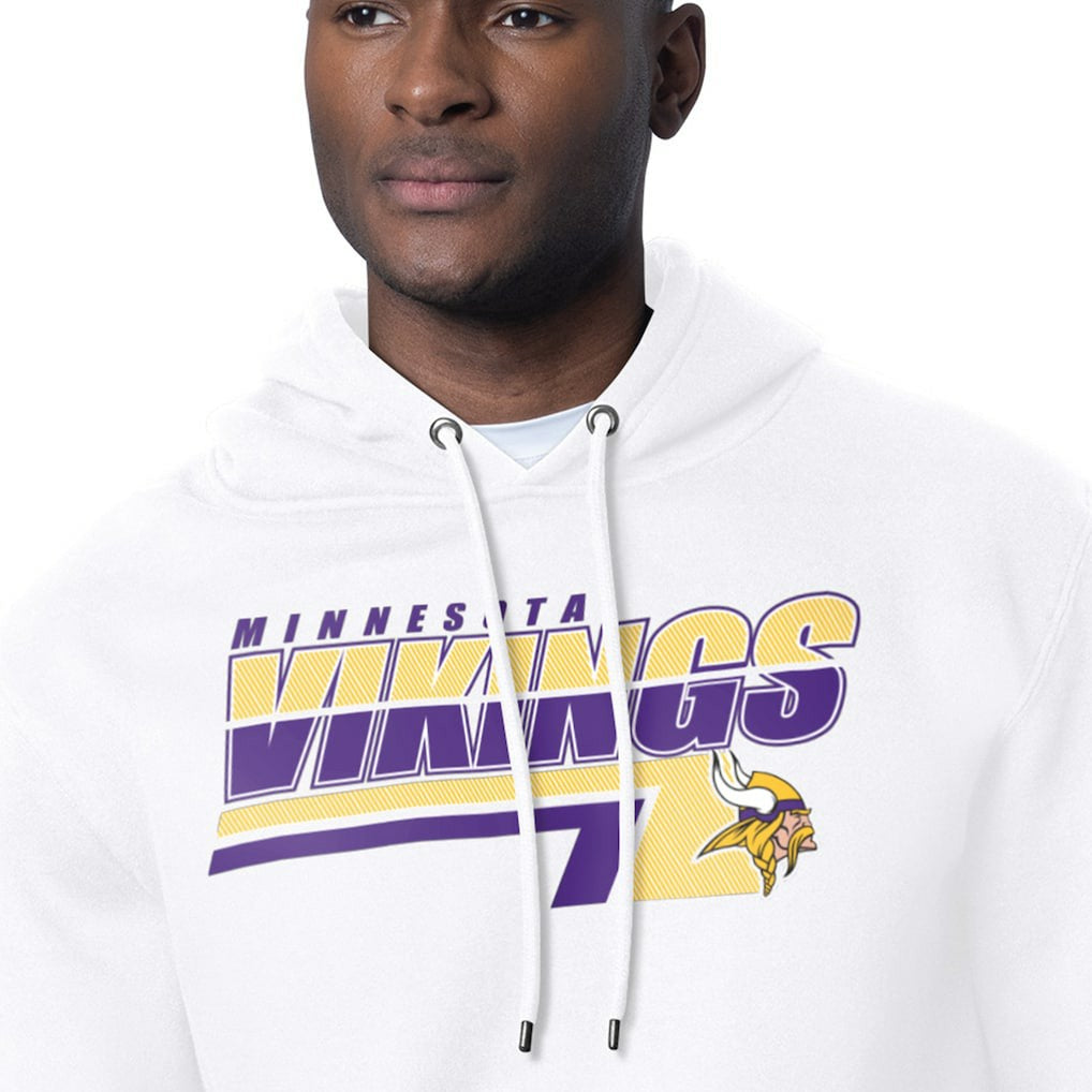 Minnesota Vikings Starter Logo Push Graphic Hoodie - White cheap
