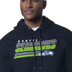Seattle Seahawks Starter Logo Push Graphic Hoodie - College Navy cheap
