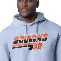 Cleveland Browns Starter Logo Push Graphic Hoodie - Heather Gray on sale
