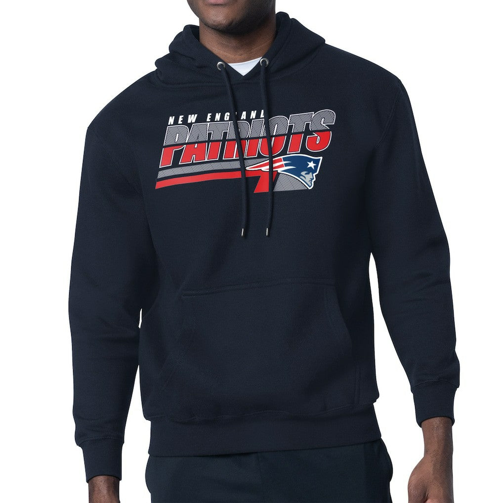 New England Patriots Starter Logo Push Graphic Hoodie - Navy outlet