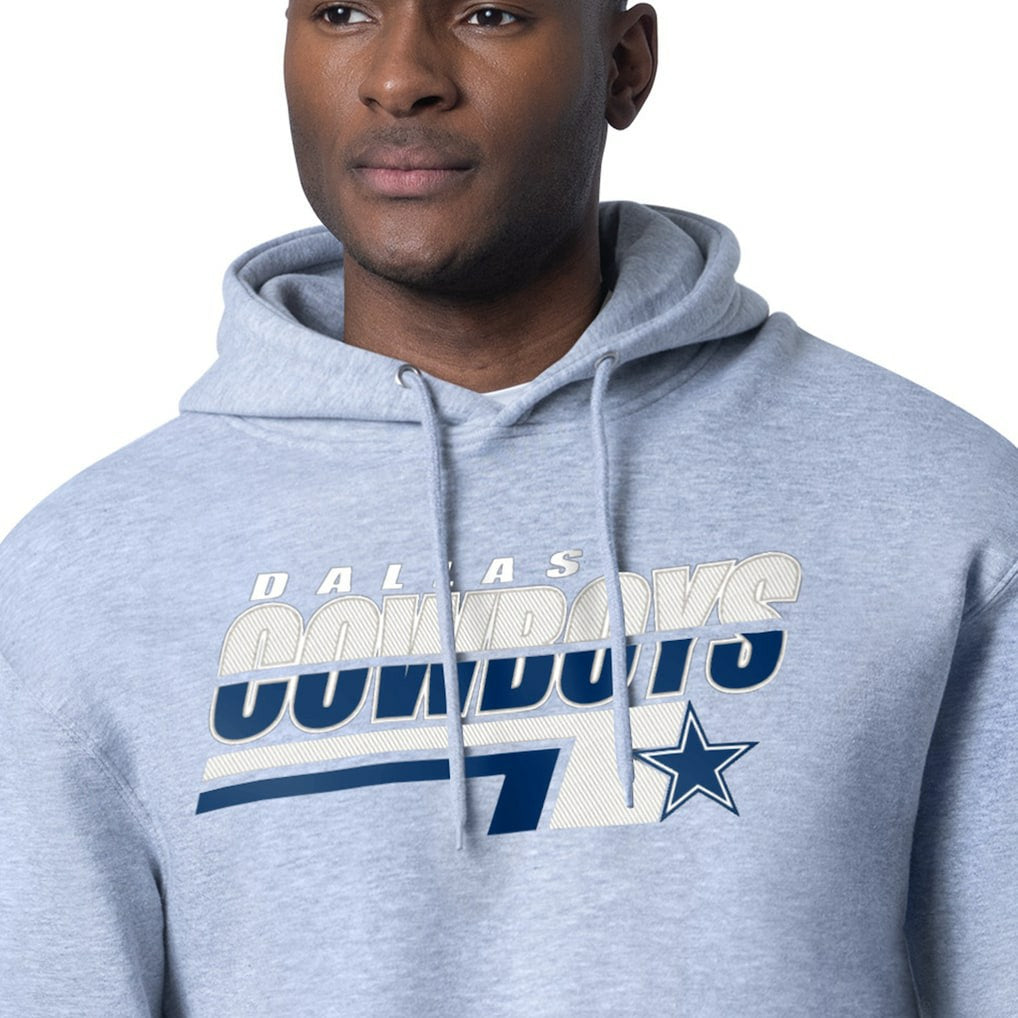 Dallas Cowboys Starter Logo Push Graphic Hoodie - Gray cheap