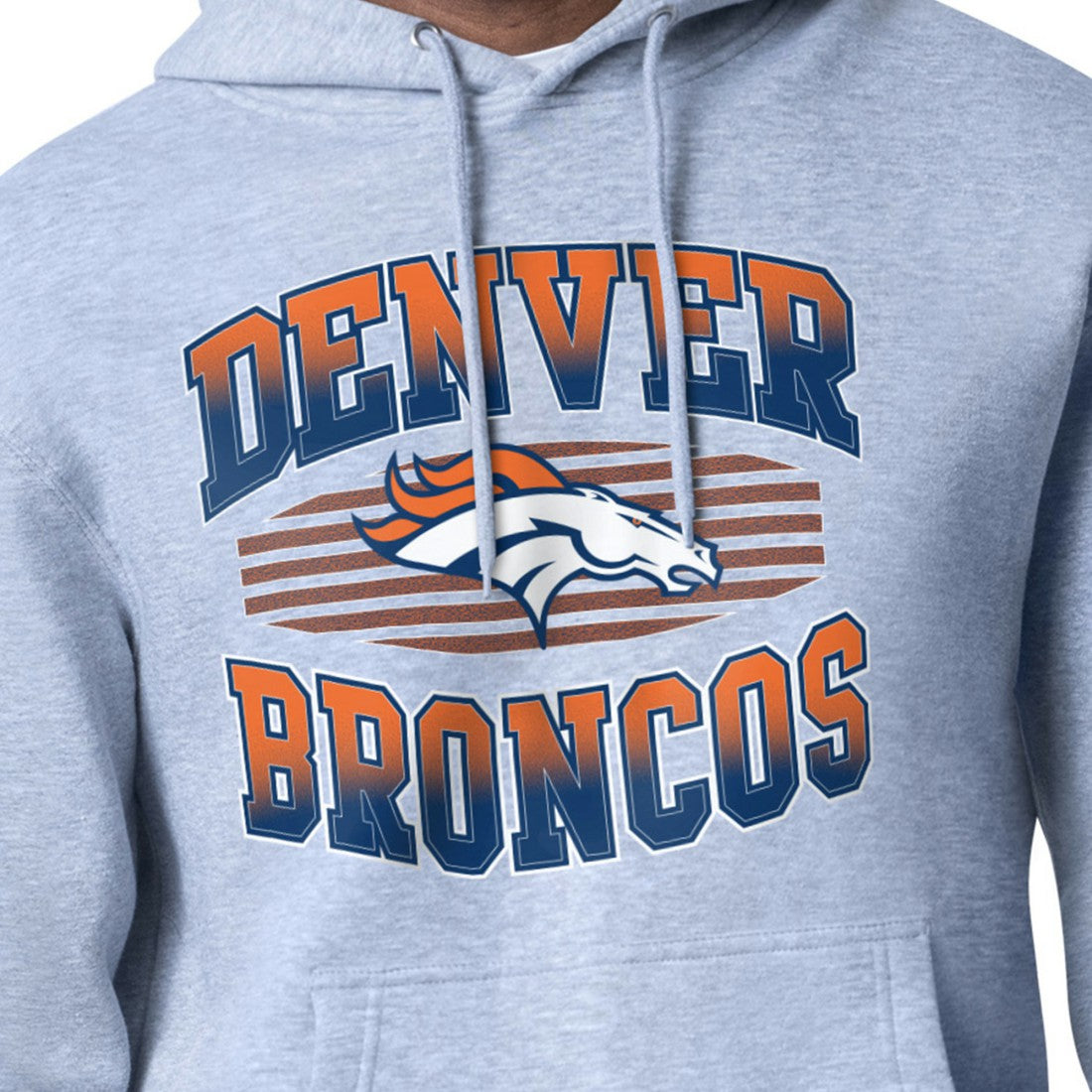 Denver Broncos Starter Team Grit Graphic Hoodie - Heather Gray for sale