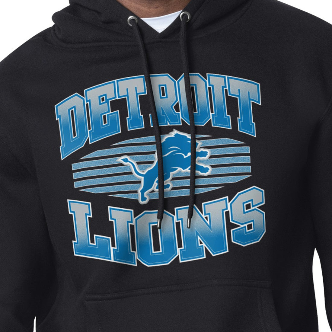 Detroit Lions Starter Team Grit Graphic Hoodie - Black discount