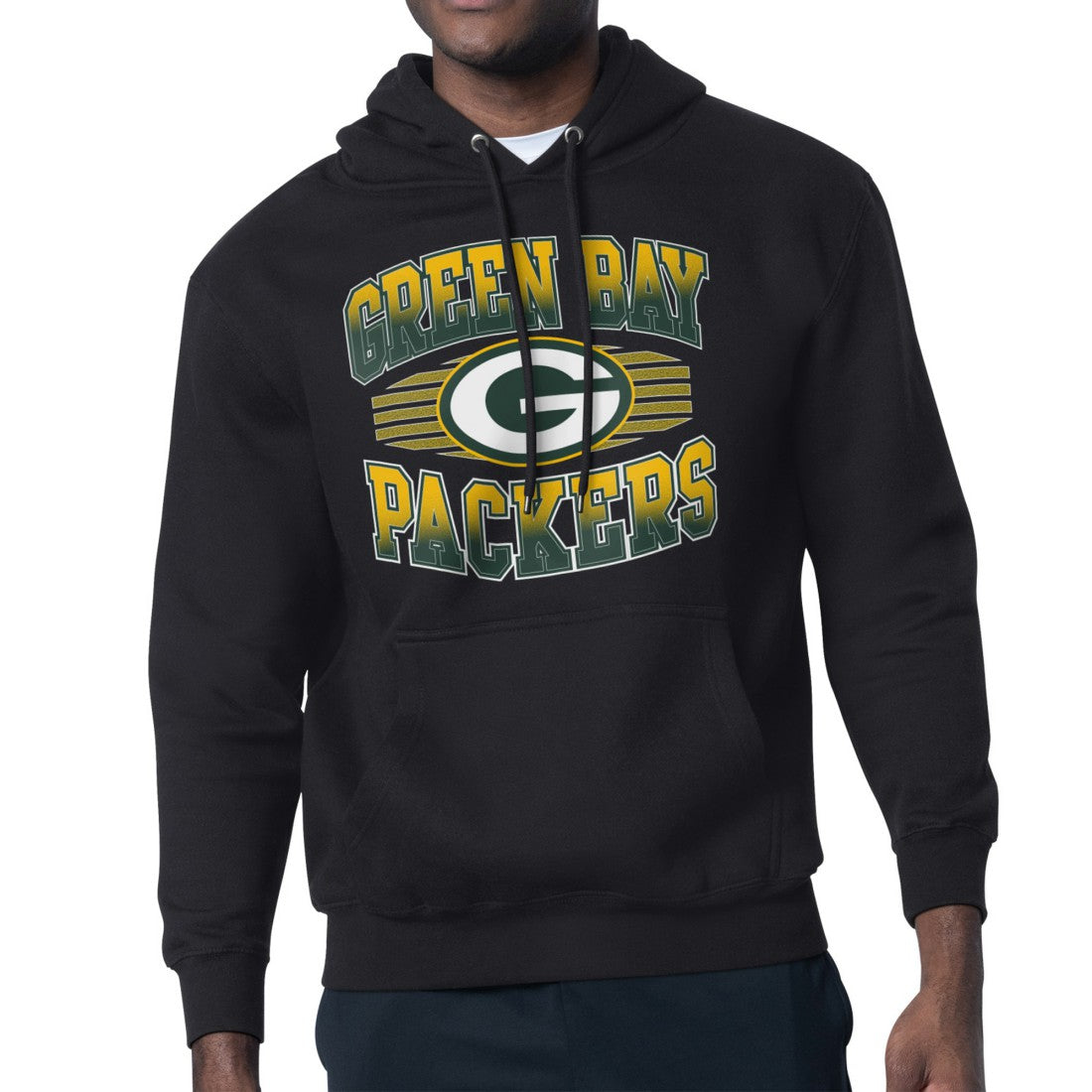 Green Bay Packers Starter Team Grit Graphic Hoodie - Black on sale