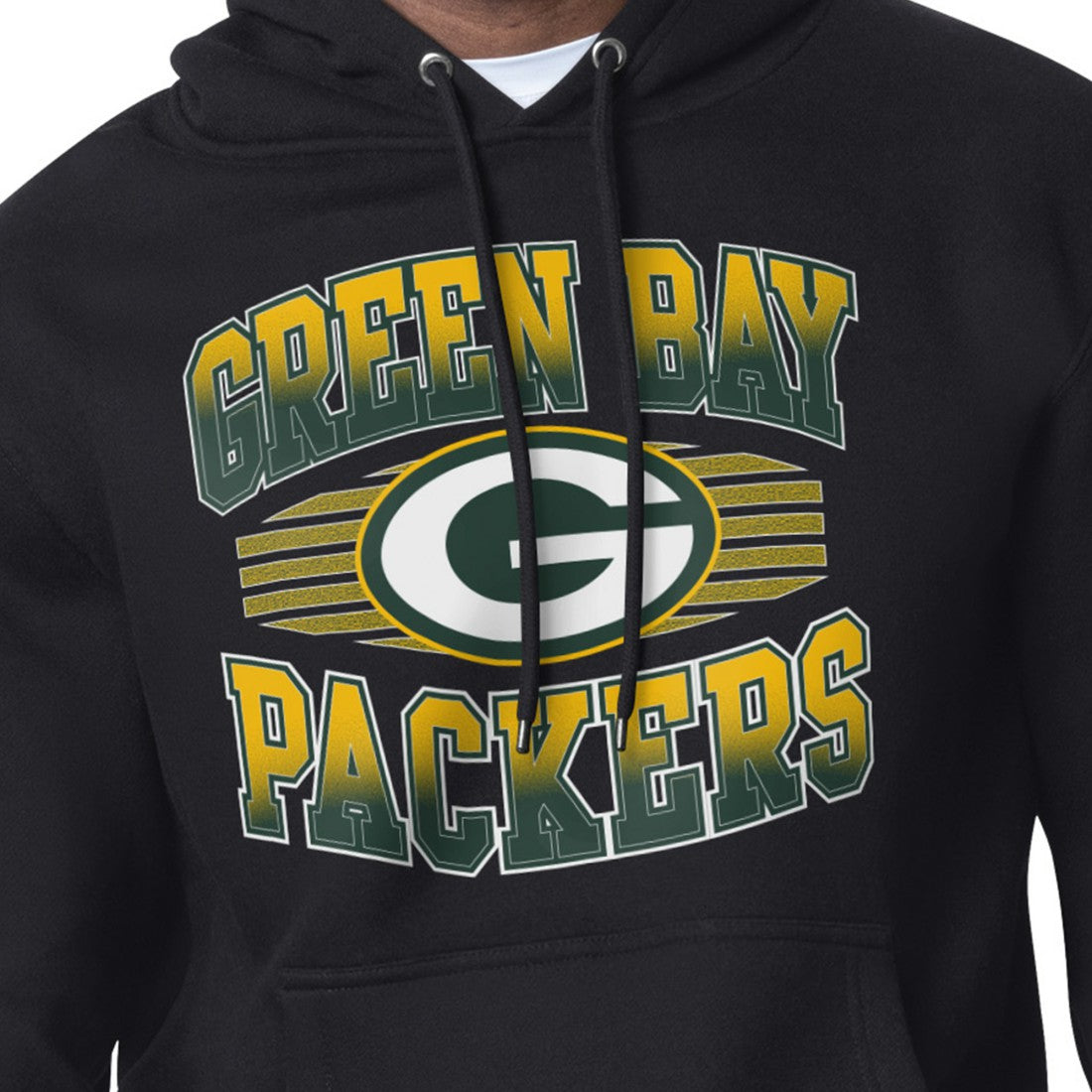 Green Bay Packers Starter Team Grit Graphic Hoodie - Black on sale