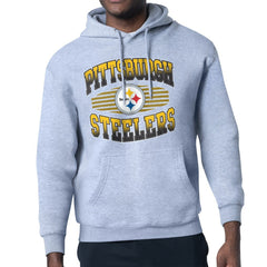 Pittsburgh Steelers Starter Team Grit Graphic Hoodie - Heather Gray for sale