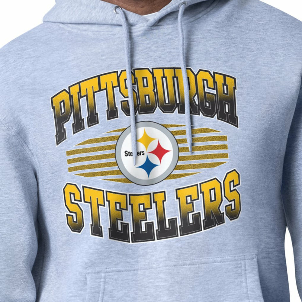 Pittsburgh Steelers Starter Team Grit Graphic Hoodie - Heather Gray for sale