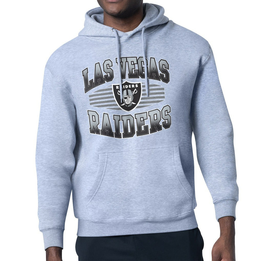 Las Vegas Raiders Starter Team Grit Graphic Hoodie - Heather Gray outlet