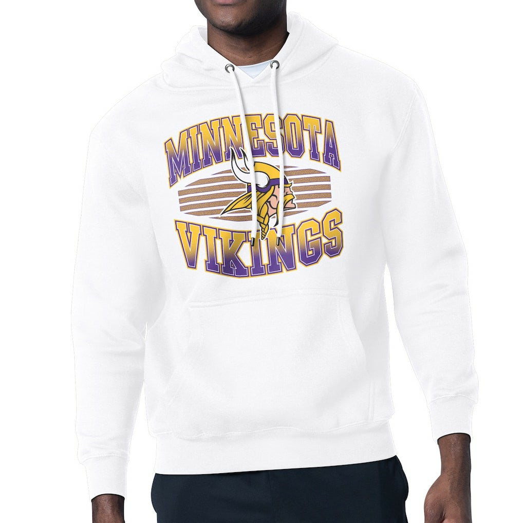 Minnesota Vikings Starter Team Grit Graphic Hoodie - White discount
