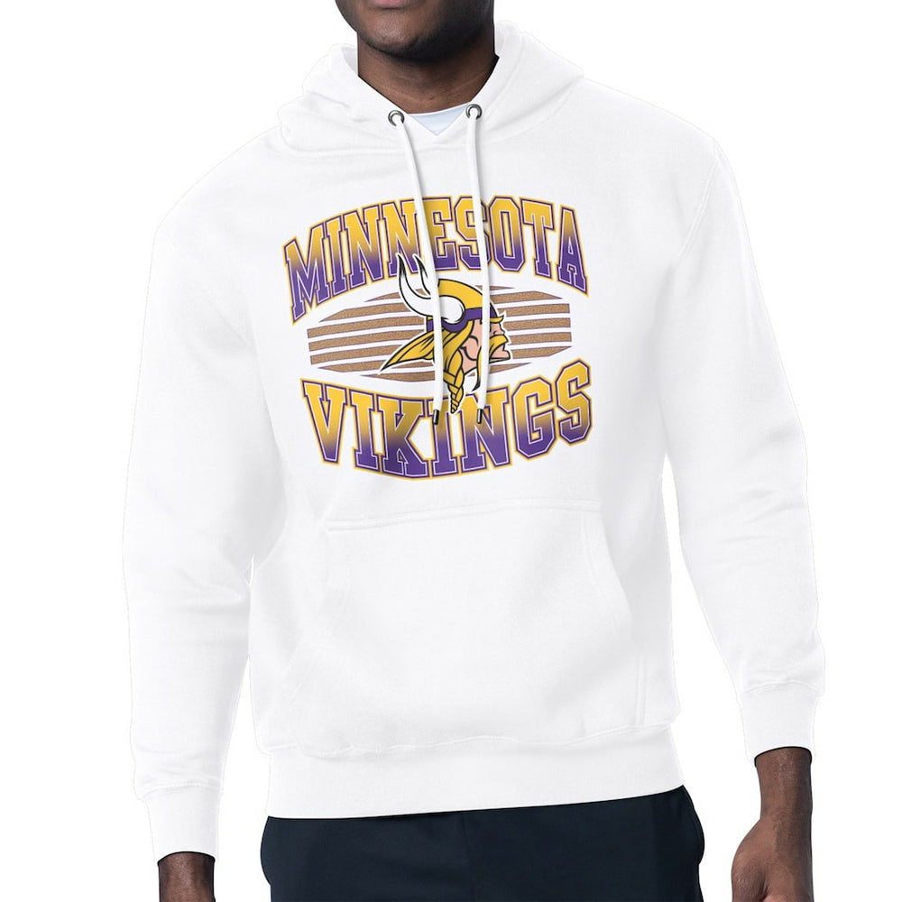 Minnesota Vikings Starter Team Grit Graphic Hoodie - White discount