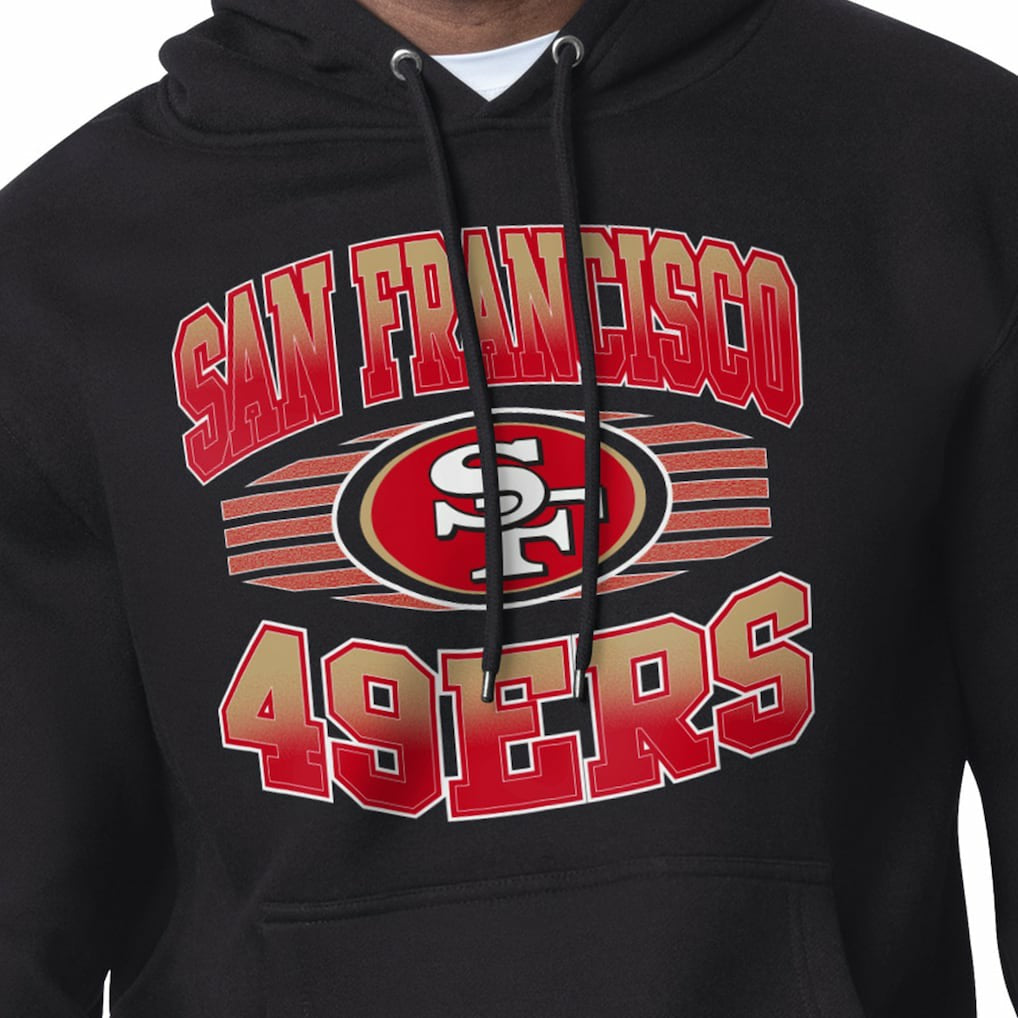 San Francisco 49ers Starter Team Grit Graphic Hoodie - Black sale