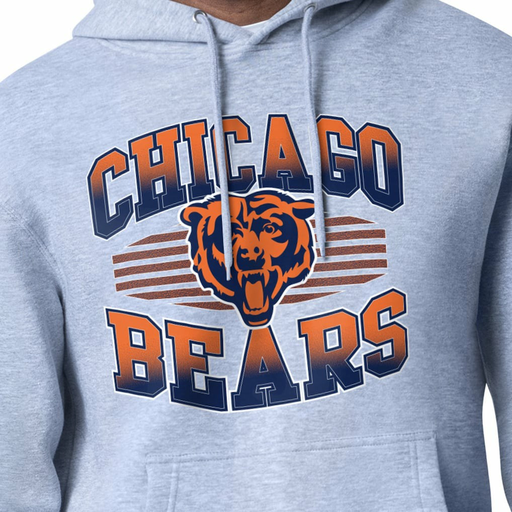 Chicago Bears Starter Team Grit Graphic Hoodie - Heather Gray online