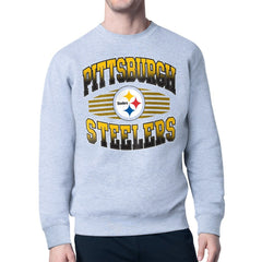 Pittsburgh Steelers Starter Team Grit Graphic Fleece Pullover Sweatshirt - Heather Gray sale