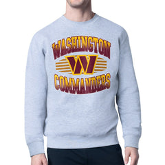 Washington Commanders Starter Team Grit Graphic Fleece Pullover Sweatshirt - Heather Gray on sale