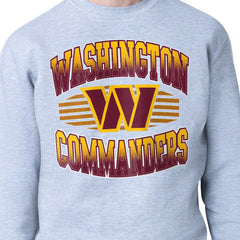 Washington Commanders Starter Team Grit Graphic Fleece Pullover Sweatshirt - Heather Gray on sale
