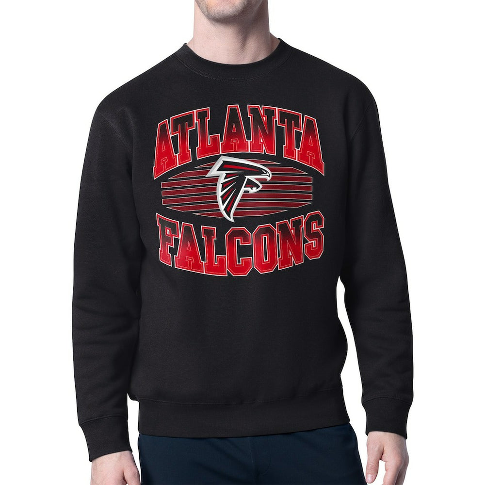 Atlanta Falcons Starter Team Grit Graphic Fleece Pullover Sweatshirt - Black discount