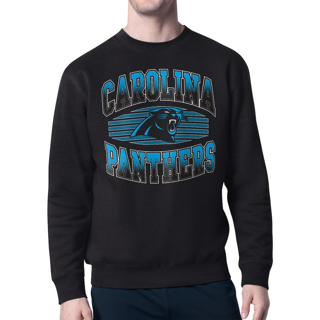 Carolina Panthers Starter Team Grit Graphic Fleece Pullover Sweatshirt - Black cheap