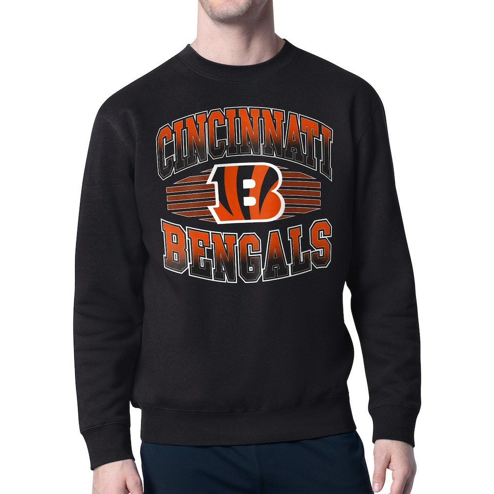 Cincinnati Bengals Starter Team Grit Graphic Fleece Pullover Sweatshirt - Black discount