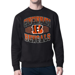 Cincinnati Bengals Starter Team Grit Graphic Fleece Pullover Sweatshirt - Black discount
