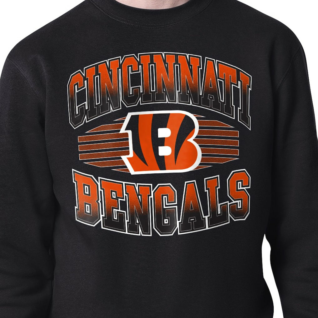 Cincinnati Bengals Starter Team Grit Graphic Fleece Pullover Sweatshirt - Black discount