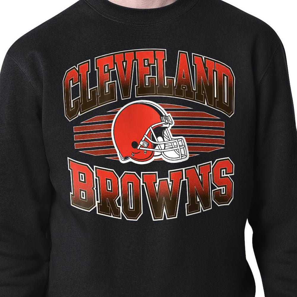 Cleveland Browns Starter Team Grit Graphic Fleece Pullover Sweatshirt - Black discount