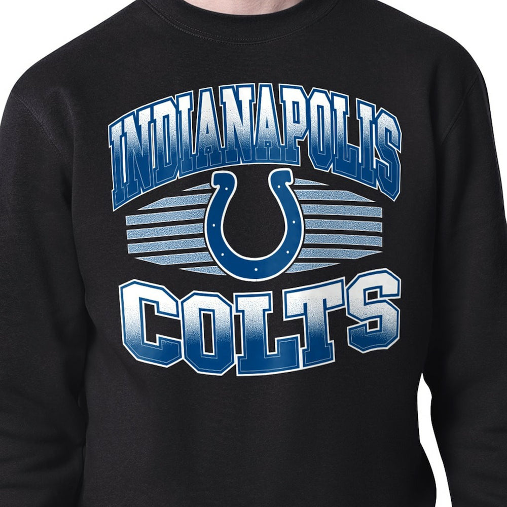 Indianapolis Colts Starter Team Grit Graphic Fleece Pullover Sweatshirt - Black for sale