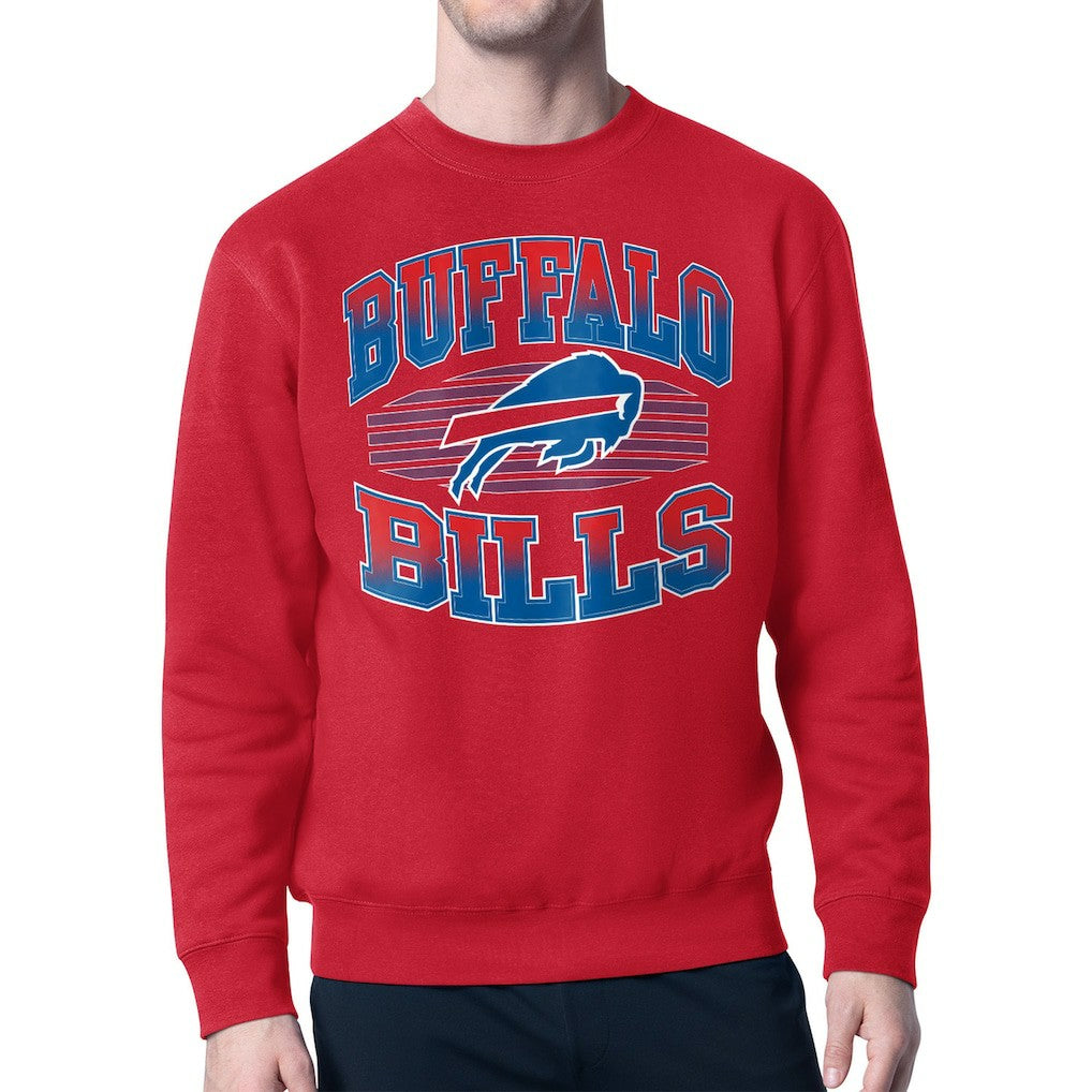 Buffalo Bills Starter Team Grit Graphic Fleece Pullover Sweatshirt - Red online